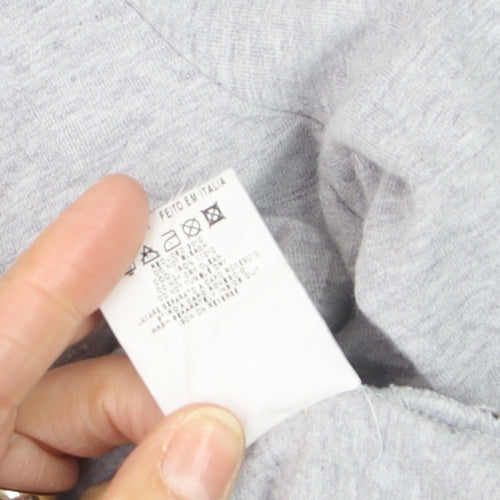 DKNY Jeans Girls Grey Long Sleeve Graphic Music T-Shirt M