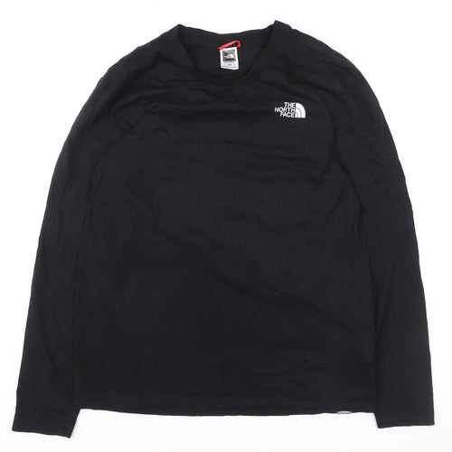 The North Face Men's Black Long Sleeve Cotton Top Size M