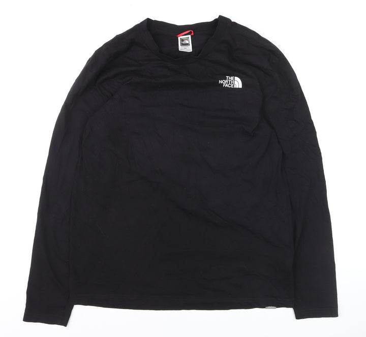 The North Face Men's Black Long Sleeve Cotton Top Size M