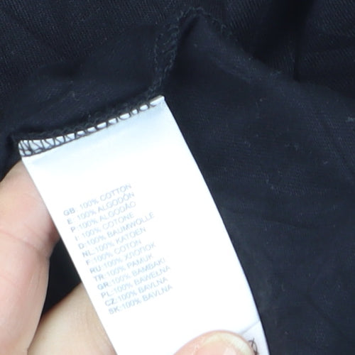 The North Face Men's Black Long Sleeve Cotton Top Size M