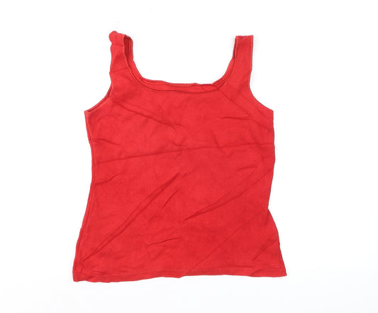 Marks & Spencer Women's Red Sleeveless Tank Top Size 12