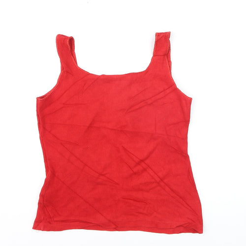 Marks & Spencer Women's Red Sleeveless Tank Top Size 12