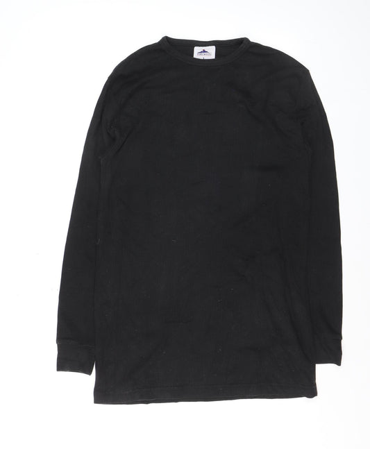 Portwest Women’s Black Long Sleeve Basic Crew Neck Jersey T-Shirt L