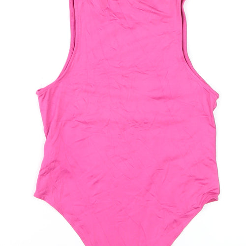 Primark Women’s Pink Sleeveless Cotton Tank Bodysuit Size S