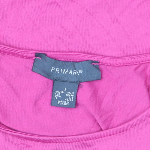Primark Women’s Pink Sleeveless Cotton Tank Bodysuit Size S
