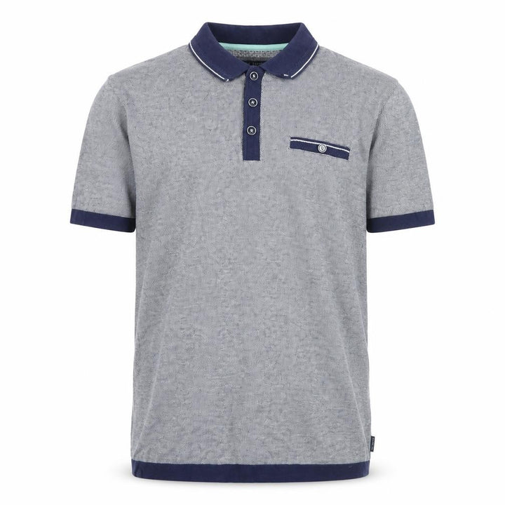 Ted Baker Men’s Grey Cotton Short Sleeve Polo Shirt Size L