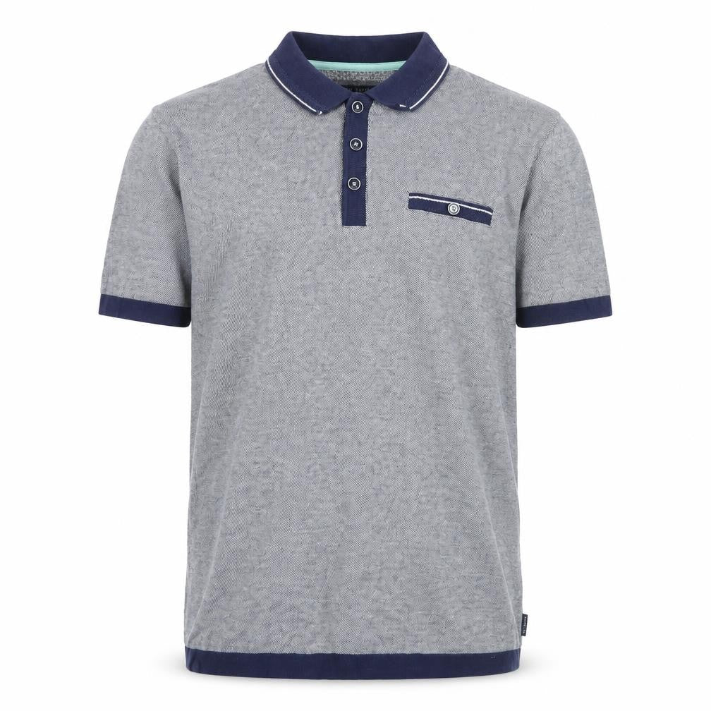 Ted Baker Men’s Grey Cotton Short Sleeve Polo Shirt Size L