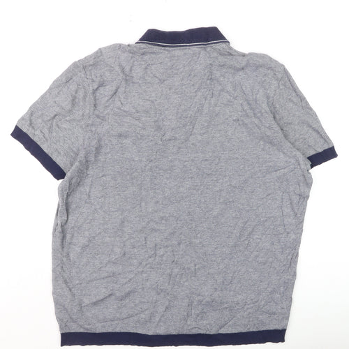 Ted Baker Men’s Grey Cotton Short Sleeve Polo Shirt Size L