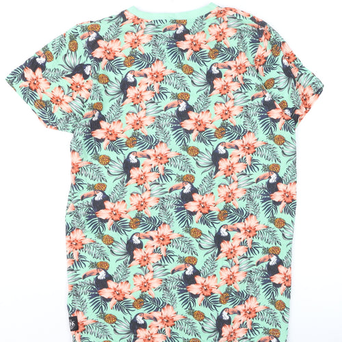 Hot Tuna Men's Multicoloured Tropical Floral T-Shirt Size S