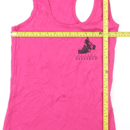 Ultimate T Womens Pink Cotton Racerback Tank Top Size M