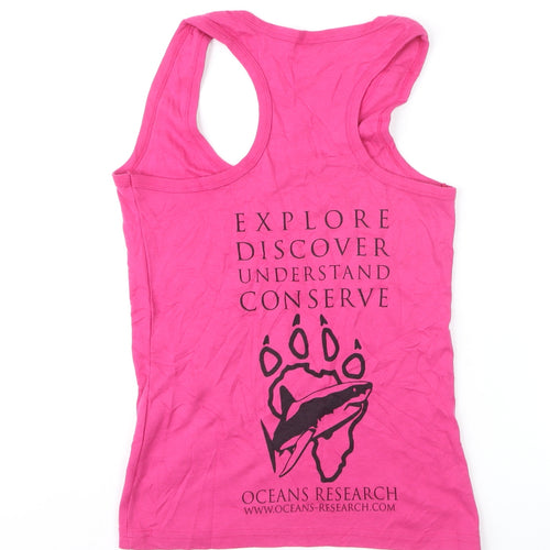 Ultimate T Womens Pink Cotton Racerback Tank Top Size M