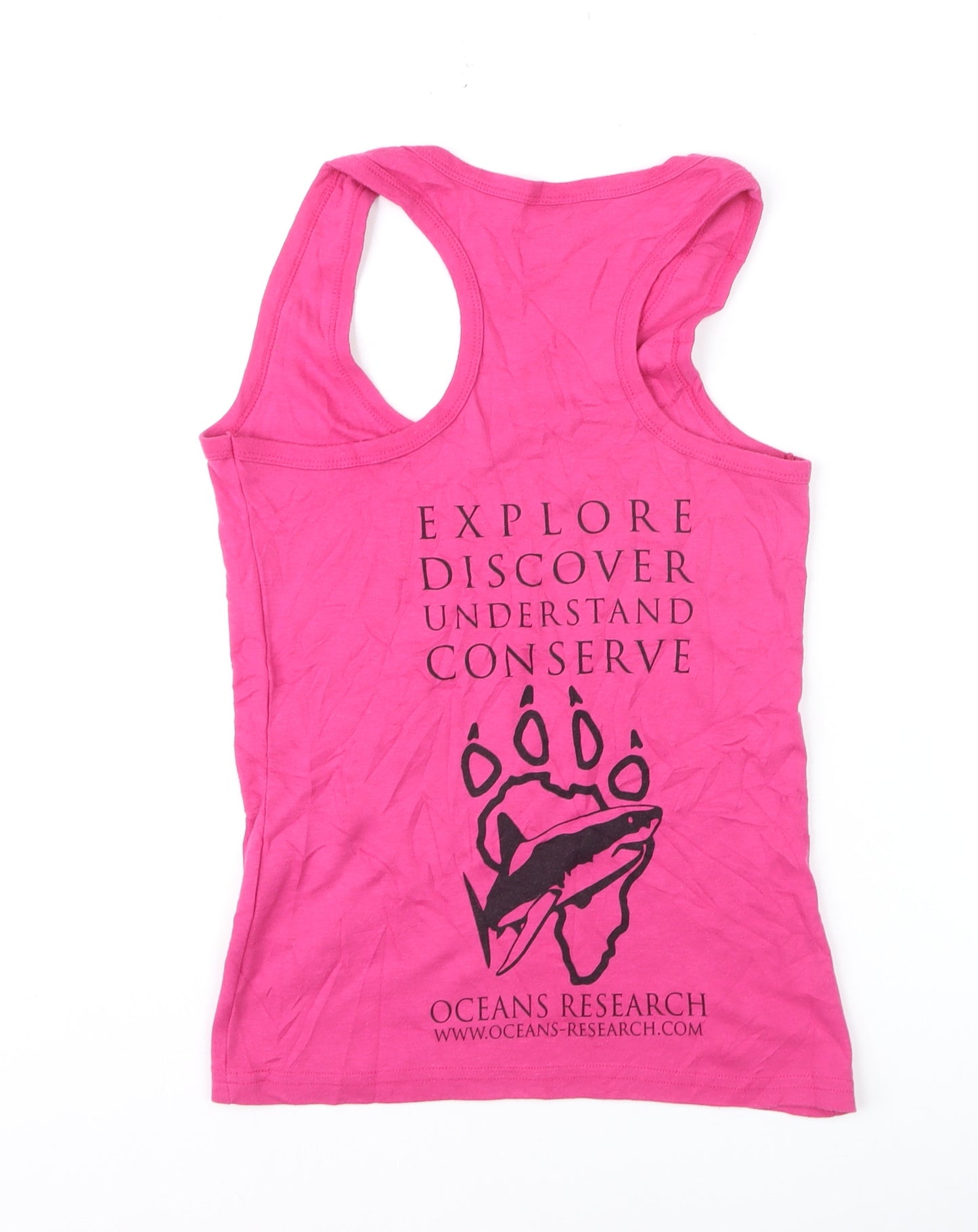 Ultimate T Womens Pink Cotton Racerback Tank Top Size M