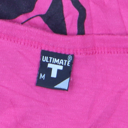Ultimate T Womens Pink Cotton Racerback Tank Top Size M