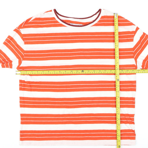 Marks and Spencer Womens Multicoloured Long Sleeve Striped T-Shirt M