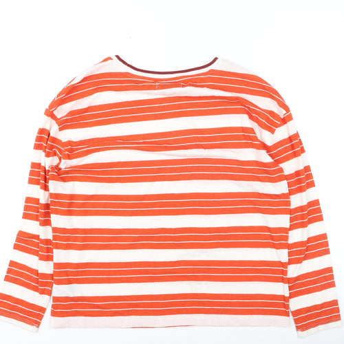 Marks and Spencer Womens Multicoloured Long Sleeve Striped T-Shirt M