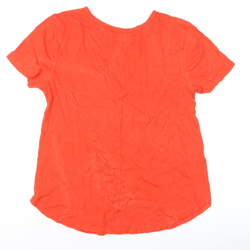 Abercrombie & Fitch Women’s Orange M Basic T-Shirt Free State Of Mind