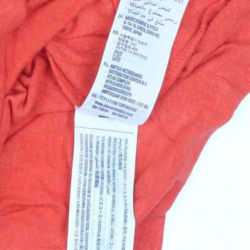 Abercrombie & Fitch Women’s Orange M Basic T-Shirt Free State Of Mind