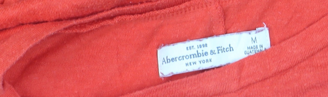 Abercrombie & Fitch Women’s Orange M Basic T-Shirt Free State Of Mind