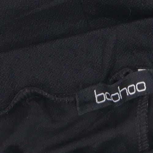 Boohoo Women’s Black Lace Trim Casual Shorts Size 8