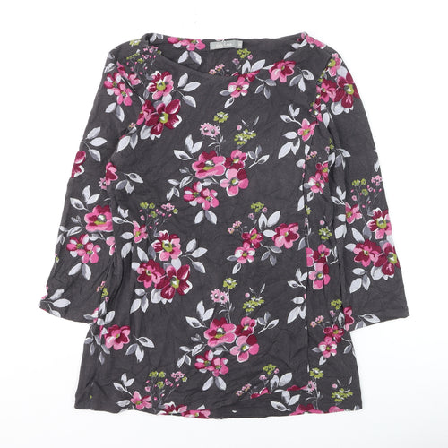 Lily & Me Women's Multicoloured Floral Tunic Top Size 10