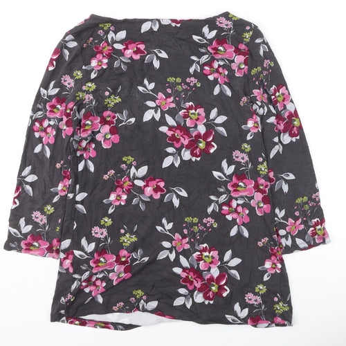 Lily & Me Women's Multicoloured Floral Tunic Top Size 10