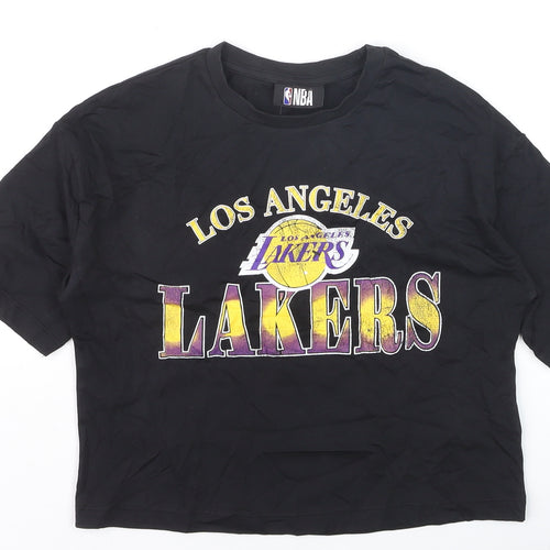 Marks and Spencer Boys Black Los Angeles Lakers NBA Graphic T-Shirt 9-10 Years