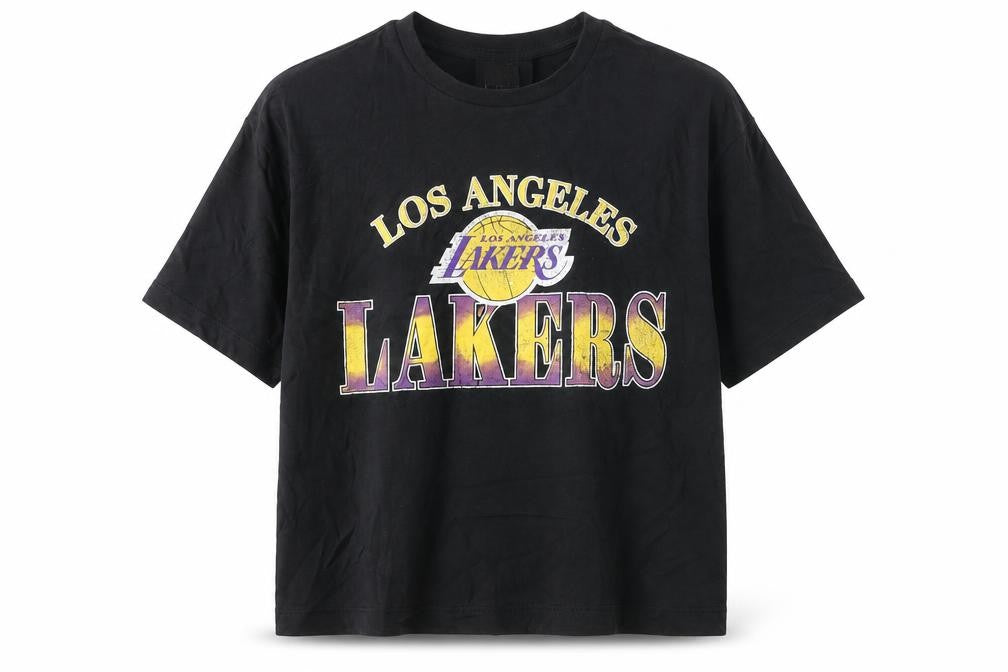 Marks and Spencer Boys Black Los Angeles Lakers NBA Graphic T-Shirt 9-10 Years