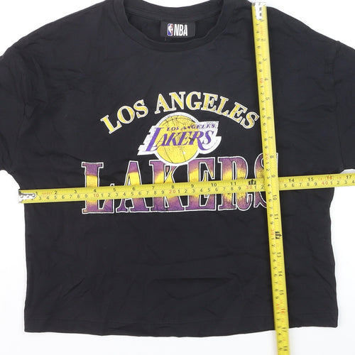Marks and Spencer Boys Black Los Angeles Lakers NBA Graphic T-Shirt 9-10 Years