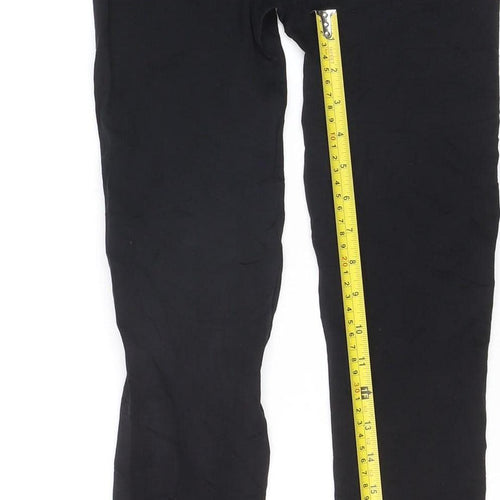 Primark Women's Black Seamless Leggings Size L 14/16 Stretch Comfort
