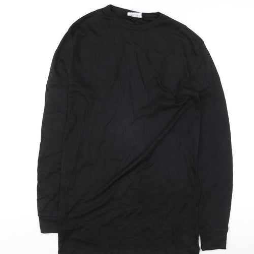 Portwest Women's Black Long Sleeve Basic Crew Neck T-Shirt Size S