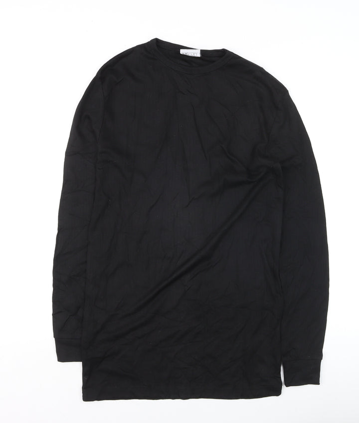 Portwest Women's Black Long Sleeve Basic Crew Neck T-Shirt Size S