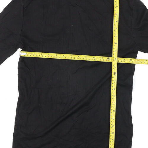 Portwest Women's Black Long Sleeve Basic Crew Neck T-Shirt Size S