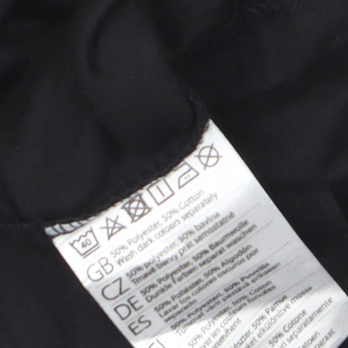 Portwest Women's Black Long Sleeve Basic Crew Neck T-Shirt Size S