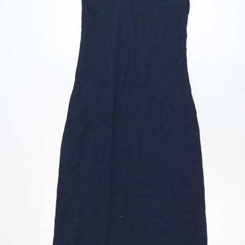 Vero Moda Women's Blue XS Midi Slip Dress Sleeveless Summer
