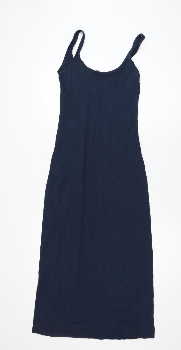 Vero Moda Women's Blue XS Midi Slip Dress Sleeveless Summer