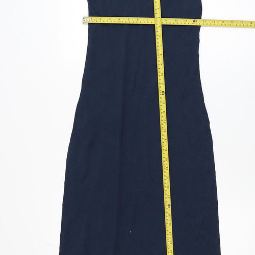 Vero Moda Women's Blue XS Midi Slip Dress Sleeveless Summer