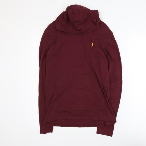 Brave Soul Men's Red Pullover Hoodie XS Lightweight Casual