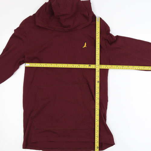 Brave Soul Men's Red Pullover Hoodie XS Lightweight Casual
