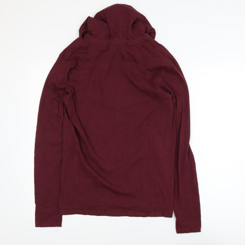 Brave Soul Men's Red Pullover Hoodie XS Lightweight Casual