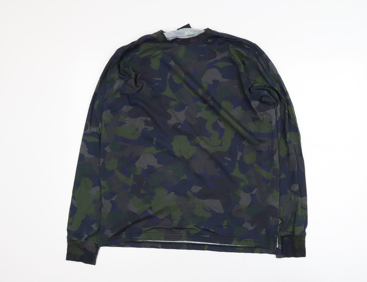 Paul Smith Men's Camouflage Long Sleeve Cotton T-Shirt M