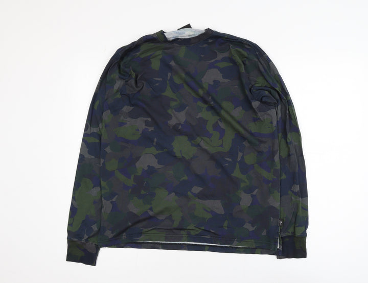 Paul Smith Men's Camouflage Long Sleeve Cotton T-Shirt M