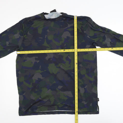 Paul Smith Men's Camouflage Long Sleeve Cotton T-Shirt M