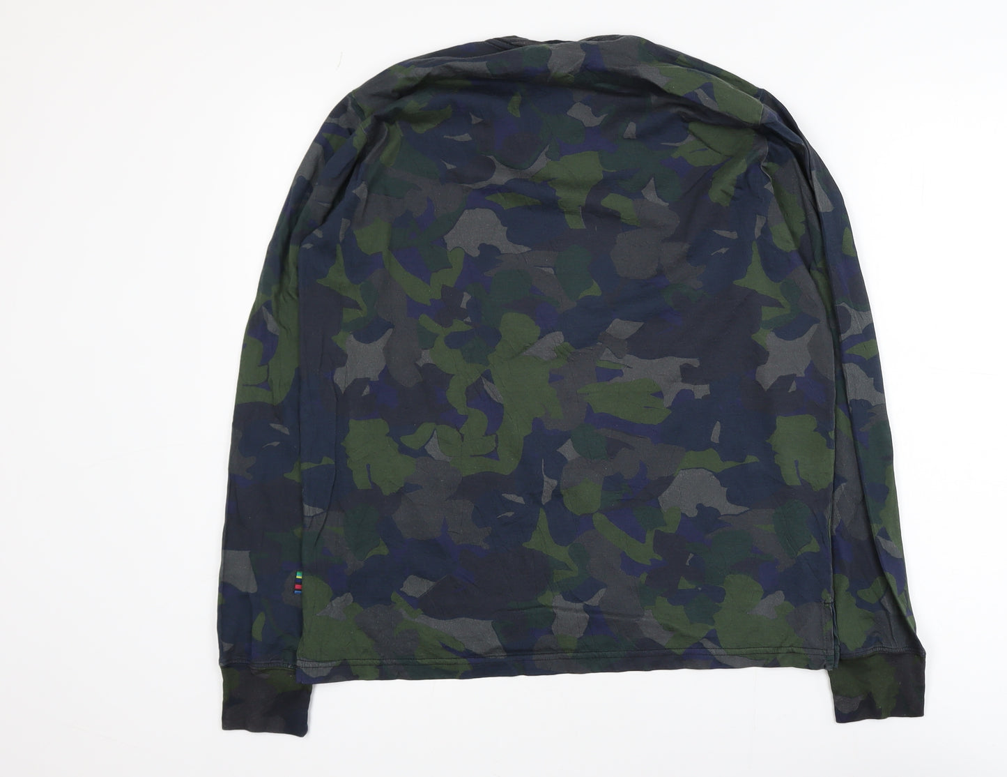 Paul Smith Men's Camouflage Long Sleeve Cotton T-Shirt M