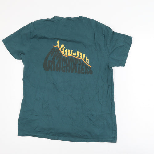 Craghoppers Men's Green Graphic Print Cotton T-Shirt Size M