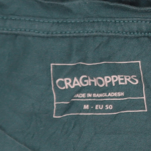 Craghoppers Men's Green Graphic Print Cotton T-Shirt Size M