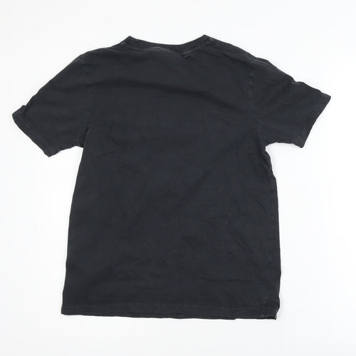 Superdry Womens Black Cotton Short Sleeve Crew Neck T-Shirt S