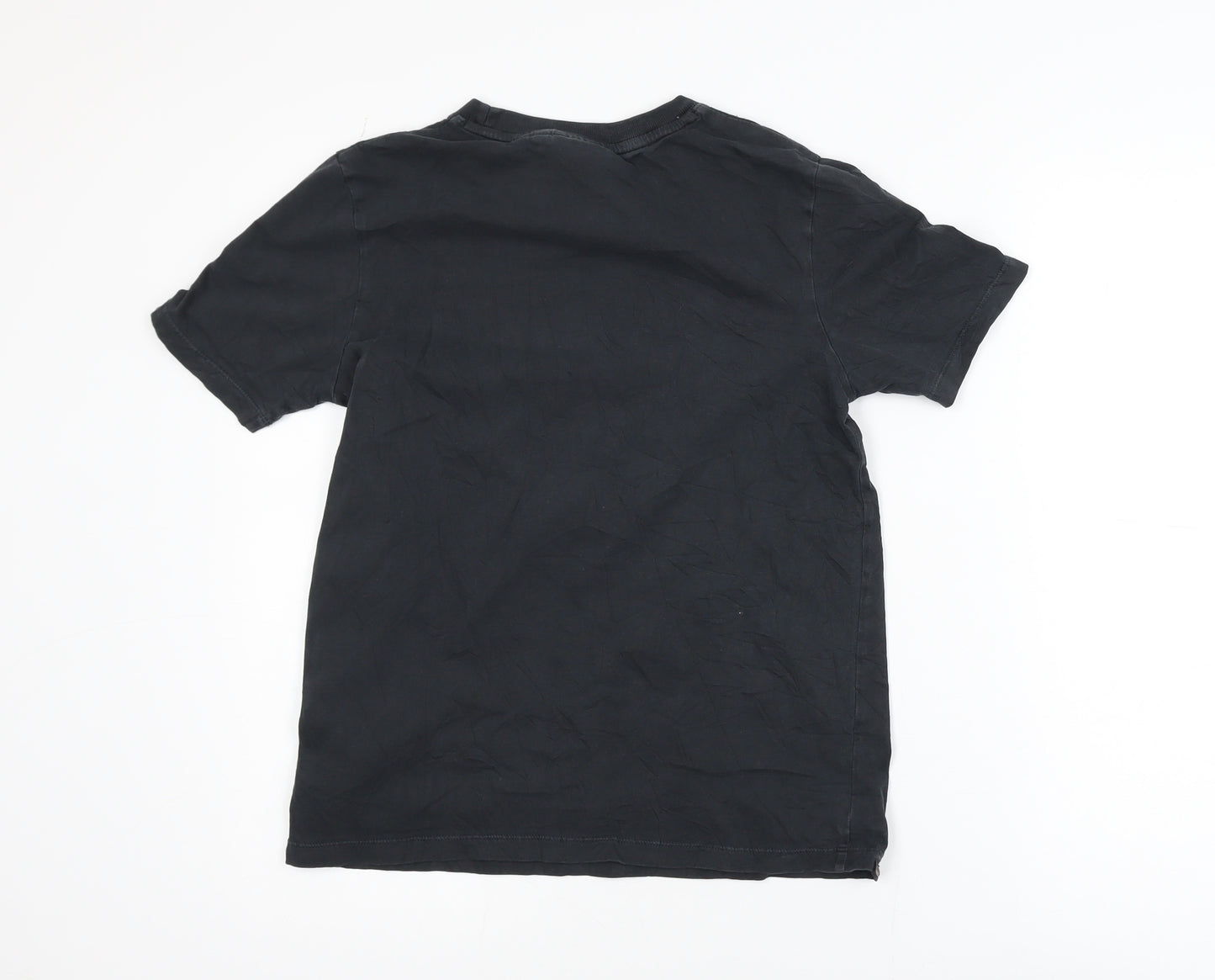 Superdry Womens Black Cotton Short Sleeve Crew Neck T-Shirt S