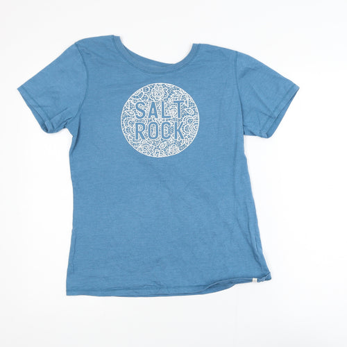 Saltrock Men's Blue Graphic Rock T-Shirt Size S Cotton Blend