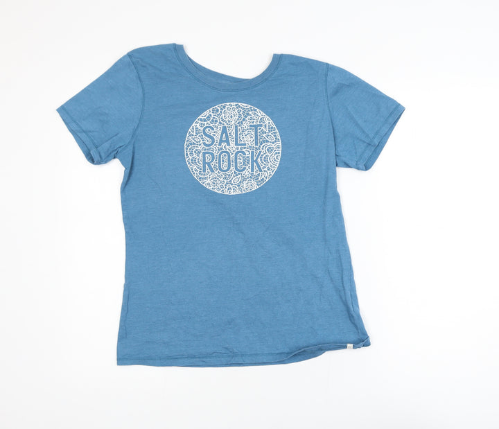 Saltrock Men's Blue Graphic Rock T-Shirt Size S Cotton Blend