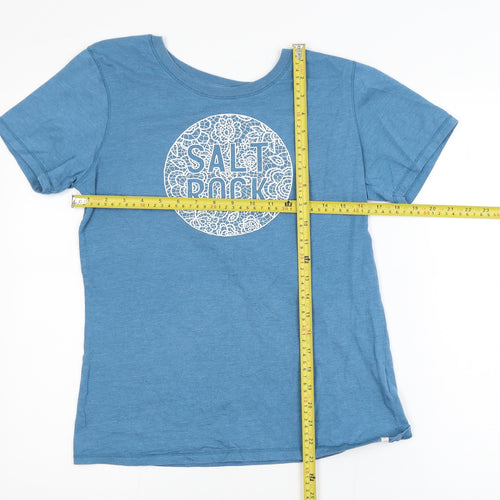 Saltrock Men's Blue Graphic Rock T-Shirt Size S Cotton Blend